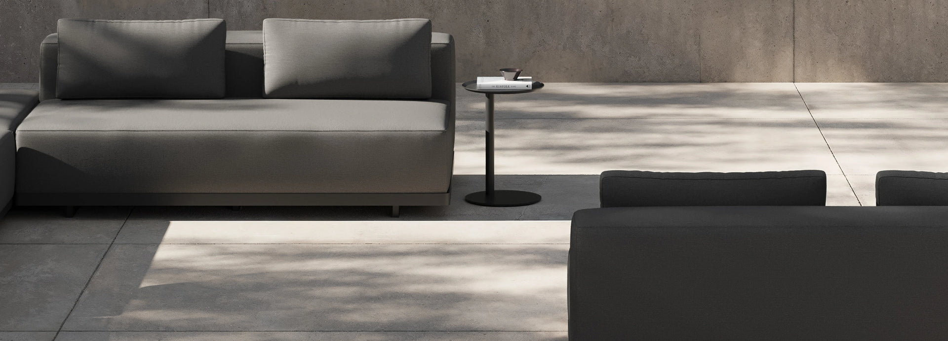 Workaround Sofa - Charcoal | Sunbrella Nurture Charcoal / Cushion, alternate view