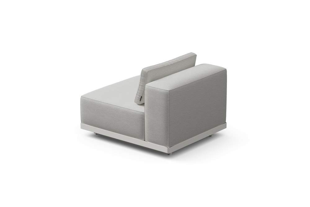Workaround Chair – White | Sunbrella Nurture Pebble / Cushion – image 5
