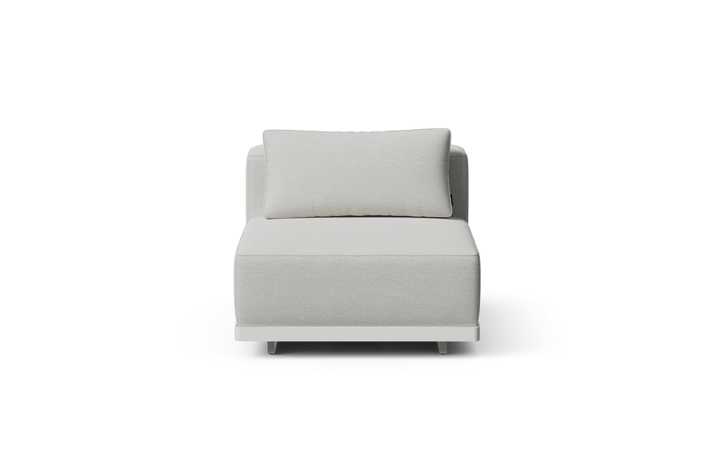 Workaround Chair – White | Sunbrella Nurture Pebble / Cushion – image 2