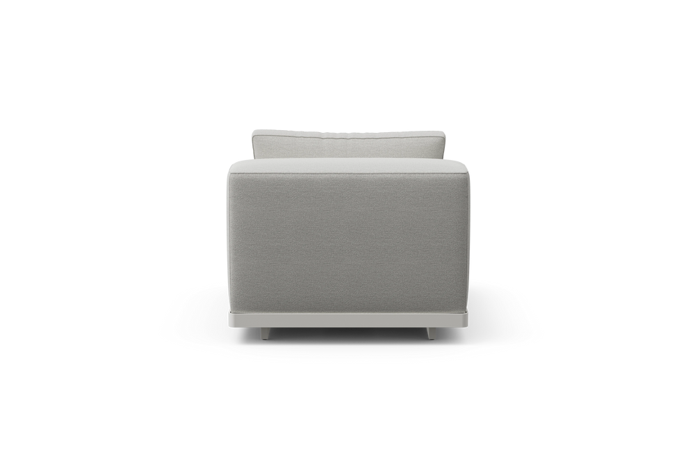 Workaround Chair – White | Sunbrella Nurture Pebble / Cushion – image 4