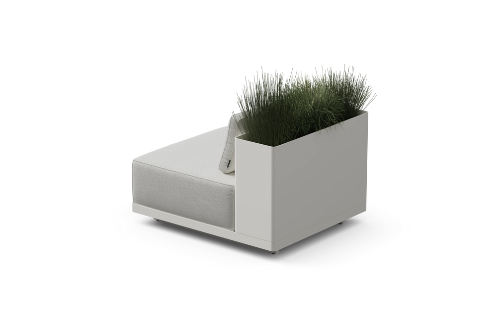 Workaround Chair – White | Sunbrella Nurture Pebble / Planter – image 5