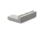 Workaround Chaise Sofa – White | Sunbrella Nurture Pebble / Cushion – image 3