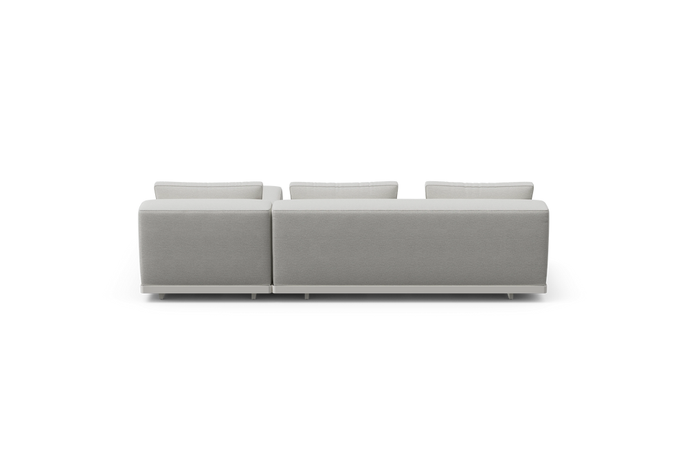 Workaround Chaise Sofa – White | Sunbrella Nurture Pebble / Cushion – image 4