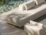 Workaround Ottoman – White | Sunbrella Nurture Pebble – image 5