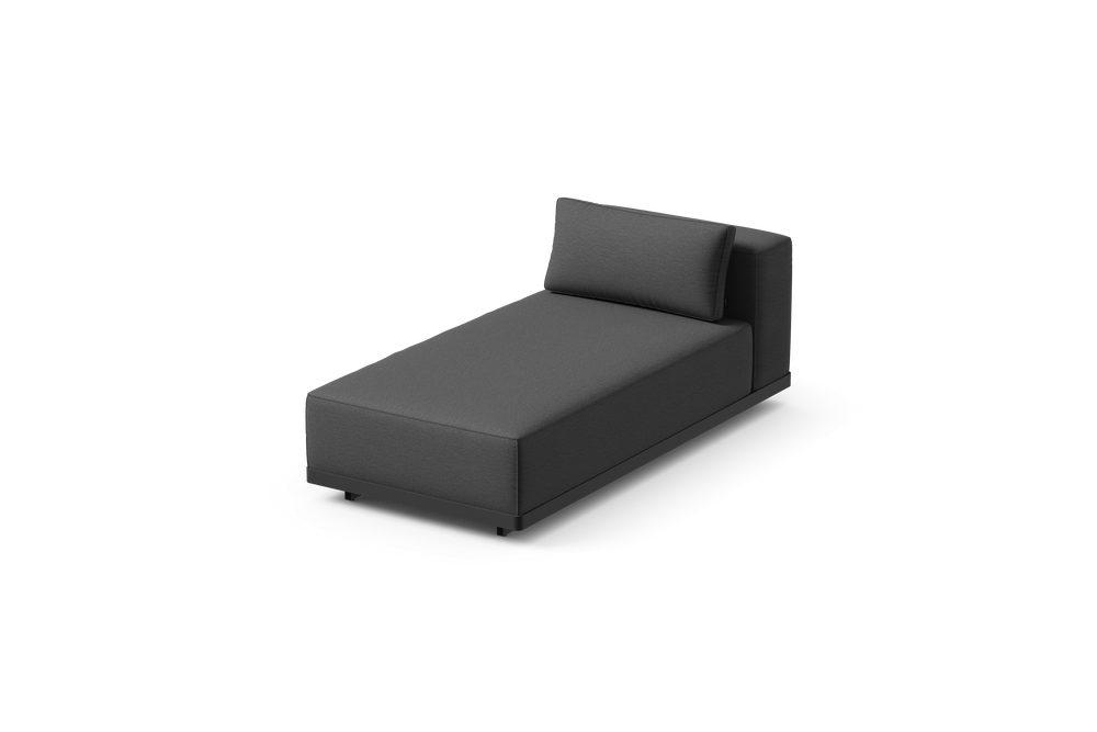Workaround Chaise – Charcoal | Sunbrella Nurture Charcoal / Cushion – image 1