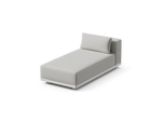 Workaround Chaise – White | Sunbrella Nurture Pebble / Cushion – image 1