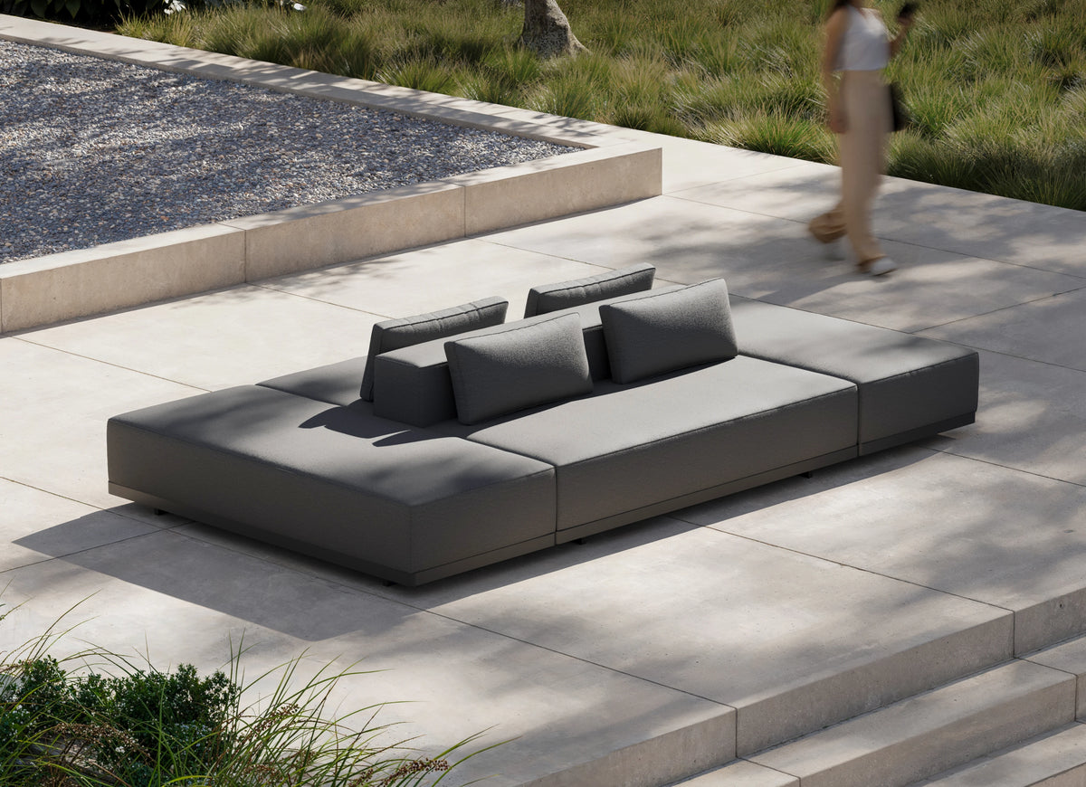 Workaround Island - White | Sunbrella Nurture Pebble / Cushion, alternate view