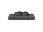 Workaround Island – Charcoal | Sunbrella Nurture Charcoal / Planter – image 2