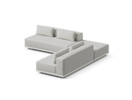 Workaround Sectional – White | Sunbrella Nurture Pebble / L-Shape / Cushion – image 1