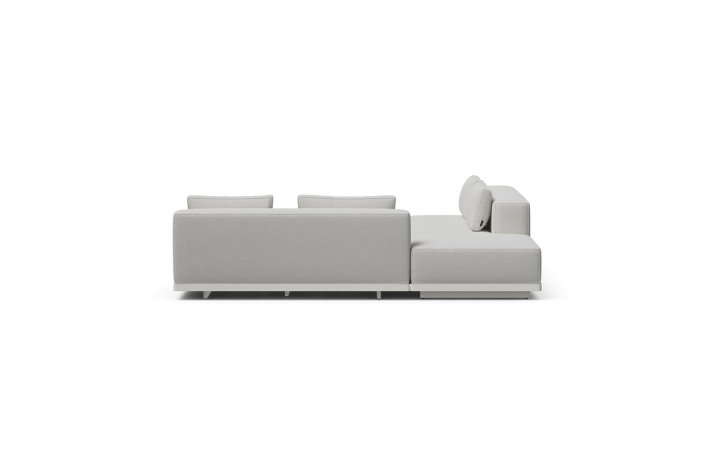 Workaround Sectional – White | Sunbrella Nurture Pebble / L-Shape / Cushion – image 3