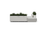 Workaround Sectional – White | Sunbrella Nurture Pebble / L-Shape / Planter – image 3