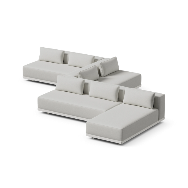 Workaround Serpentine - White | Sunbrella Nurture Pebble / Cushion