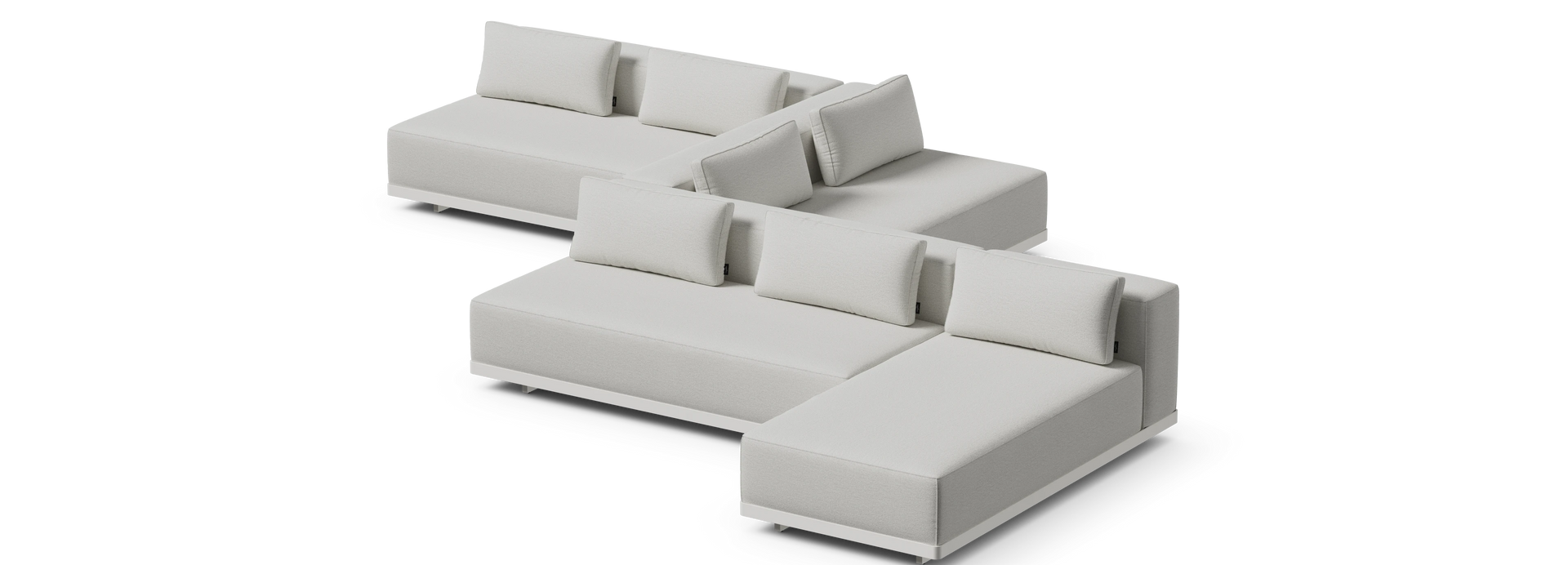 Workaround Serpentine - White | Sunbrella Nurture Pebble / Cushion