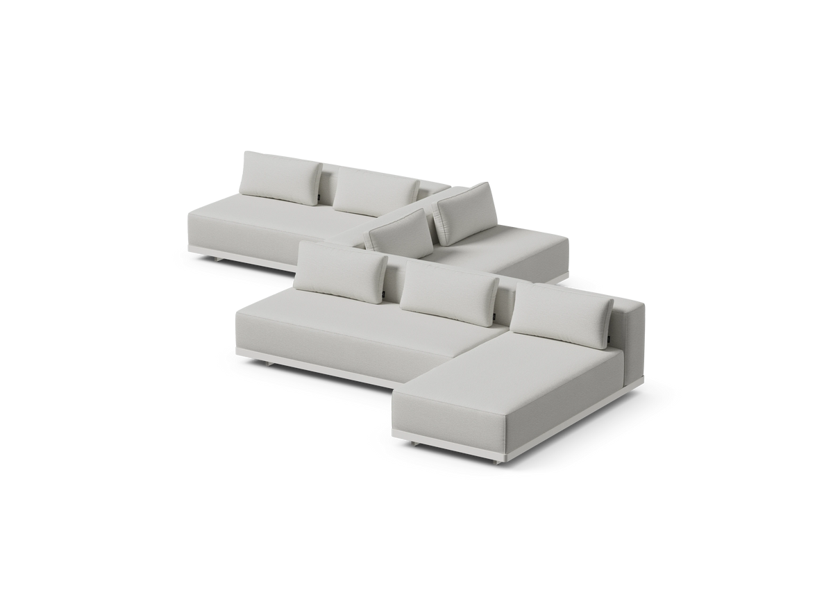 Workaround Serpentine - White | Sunbrella Nurture Pebble / Cushion