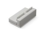 Workaround Sofa – White | Sunbrella Nurture Pebble / Cushion – image 6