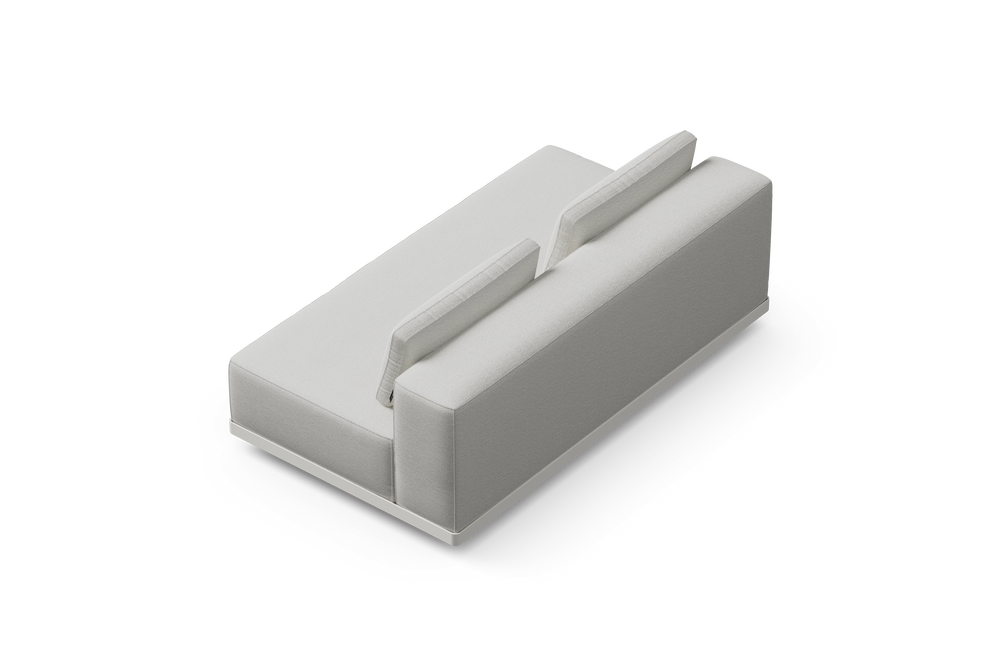 Workaround Sofa – White | Sunbrella Nurture Pebble / Cushion – image 6