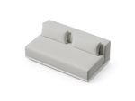 Workaround Sofa – White | Sunbrella Nurture Pebble / Cushion – image 5