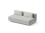 Workaround Sofa – White | Sunbrella Nurture Pebble / Cushion – image 1