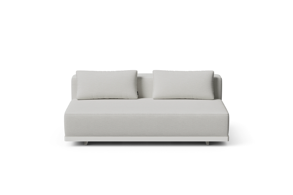 Workaround Sofa – White | Sunbrella Nurture Pebble / Cushion – image 2