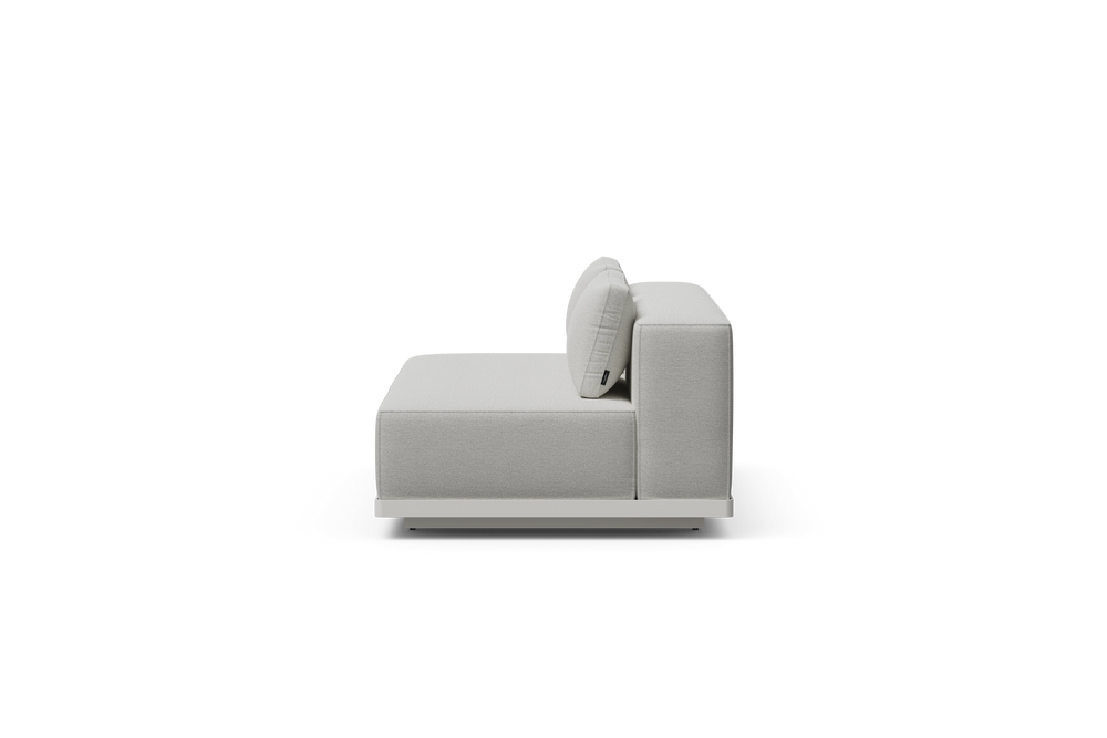 Workaround Sofa – White | Sunbrella Nurture Pebble / Cushion – image 3