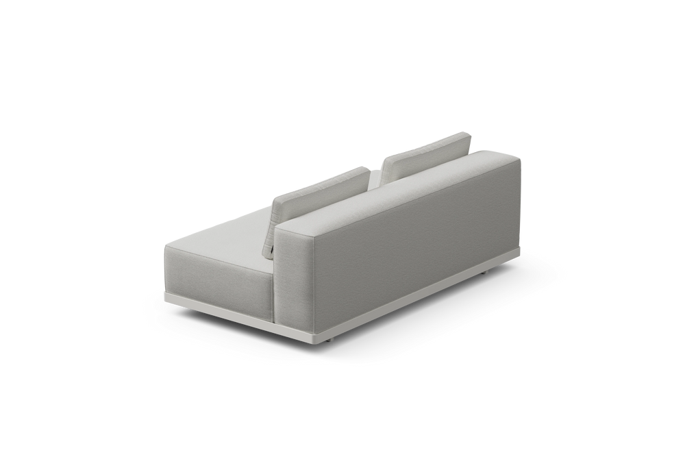 Workaround Sofa – White | Sunbrella Nurture Pebble / Cushion – image 4