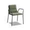 XY Dining Chair (Set of 2), with arm, in Olive, three-quarter view