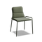 XY Dining Chair (Set of 2), armless, in Olive, three-quarter view