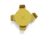 XY Dining Set, armless, in Yellow, overhead view