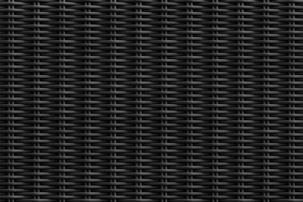 Roundabout Sectional with Side Table, wicker, in Charcoal