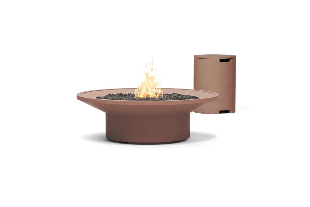 Brim Fire Table - Propane, in Canyon, front view