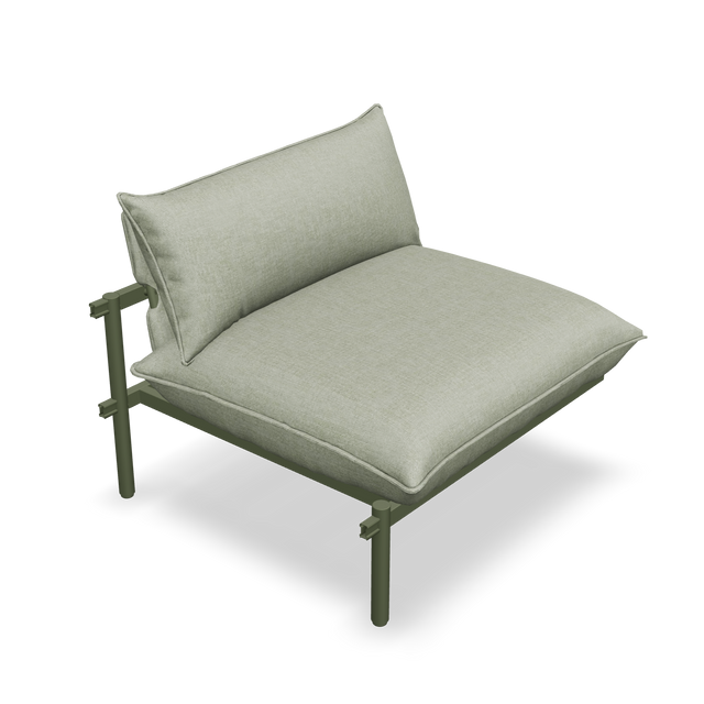 Terra Armless Module - Putty, alternate view