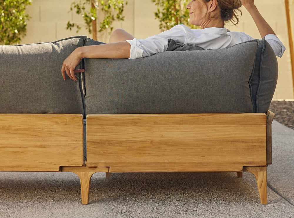 Teak outdoor loveseats that last