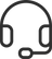 Icon of customer service headset