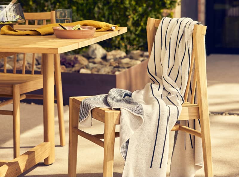 Sharp design, soft goods